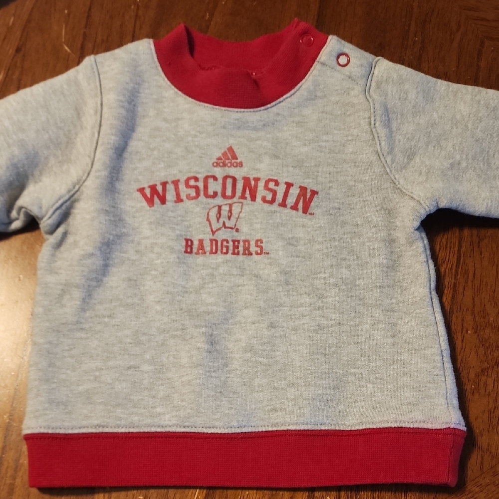 Wisconson Badgers Baby Crewneck 3/6 Months